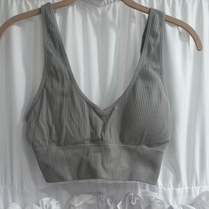 Aeropostale Gray Ribbed Women's Bralette